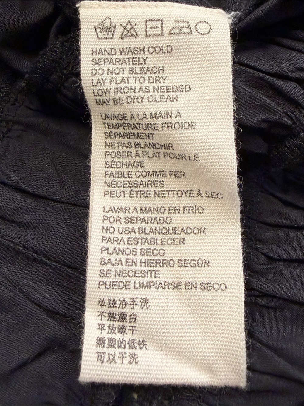 Cleobella Diana Ankle Dress Small Black Organic Cotton Smocked Pockets - Picture 13 of 14
